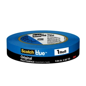 ScotchBlue Original Multi-Surface Painters Tape, 1 Inch Wide (0.94 in. x 60 Yds), 1 Roll, Blue Paint Tape Protects Surfaces and Removes Easily, Masking Tapes for Indoor and Outdoor Use (2090-24NC) ScotchBlue Original Multi-Surface Painters Tape, 1 Inch Wide (0.94 in. x 60 Yds), 1 Roll, Blue Paint Tape Protects Surfaces and Removes Easily, Masking Tapes for Indoor and Outdoor Use (2090-24NC)