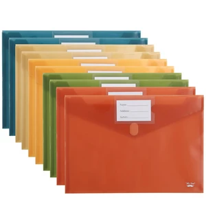 Mr. Pen- Plastic Envelopes, 10 Pack, A4 & Letter Size, Clear Poly Envelopes Mr. Pen- Plastic Envelopes, 10 Pack, A4 & Letter Size, Clear Poly Envelopes