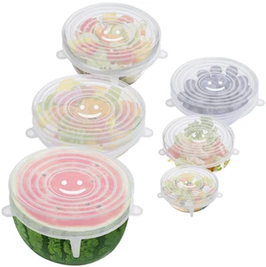 6PCS Silicone Stretch Lids, Six Sizes of Bowl Cover 6PCS Silicone Stretch Lids, Six Sizes of Bowl Cover