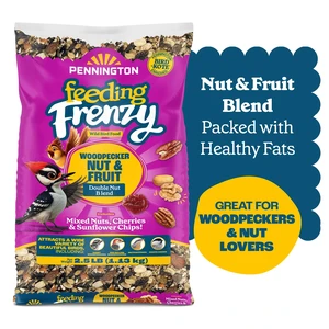 Pennington Feeding Frenzy Woodpecker Nut & Fruit Double Nut Blend Wild Bird Food, 2.5 Pounds Pennington Feeding Frenzy Woodpecker Nut & Fruit Double Nut Blend Wild Bird Food, 2.5 Pounds