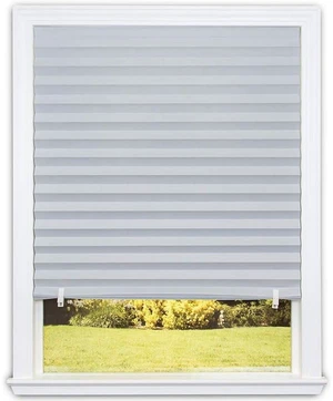 Redi Shade No Tools Original Room Darkening Pleated Paper Shade Gray, 36 in x 72 in Redi Shade No Tools Original Room Darkening Pleated Paper Shade Gray, 36 in x 72 in
