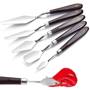 5 Piece Palette knifes Painting Knife Set Supplies for Oil, Acrylic Paint,Cake Decorating,Stainless Steel Pallet Knife Paint Knife Art Spatula for Various Types of Painting,ColorMixing,Smearing 5 Piece Palette knifes Painting Knife Set Supplies for Oil, Acrylic Paint,Cake Decorating,Stainless Steel Pallet Knife Paint Knife Art Spatula for Various Types of Painting,ColorMixing,Smearing