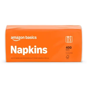 Amazon Basics Everyday Paper Napkins, 400 Count Amazon Basics Everyday Paper Napkins, 400 Count