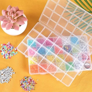 Eppingwin 28 Grids Bead Organizer, Craft Organizers and Storage, Acrylic Organizers, Plastic Bead Organizer Box for Crafts Organizing Storing Eppingwin 28 Grids Bead Organizer, Craft Organizers and Storage, Acrylic Organizers, Plastic Bead Organizer Box for Crafts Organizing Storing
