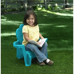 Play Day Kids Adirondack Chair, Turquoise, 1 Seat, Ages 2+ Play Day Kids Adirondack Chair, Turquoise, 1 Seat, Ages 2+