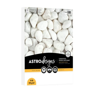 Astrodesigns Cardstock, White, 8.5" x 11", 74 lb./199 Gsm, 100 Sheets Astrodesigns Cardstock, White, 8.5" x 11", 74 lb./199 Gsm, 100 Sheets
