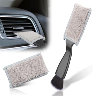 BFXM Double Head Brush for Car Clean, 2 in 1 Car Detailing Brush BFXM Double Head Brush for Car Clean, 2 in 1 Car Detailing Brush