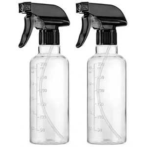 Plastic Spray Bottles (2 Pack 10 oz) for Hair, Plants, Clean Plastic Spray Bottles (2 Pack 10 oz) for Hair, Plants, Clean