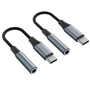 2pcs USB C to 3.5mm Female Headphone Jack Adapter 2pcs USB C to 3.5mm Female Headphone Jack Adapter