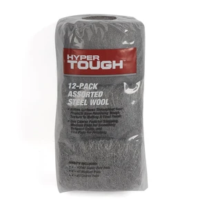 Hyper Tough Multi Grade Assorted Steel Wool Pads, 12-pack, Model 2148 Hyper Tough Multi Grade Assorted Steel Wool Pads, 12-pack, Model 2148