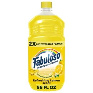 Fabuloso 2X All Purpose Cleaner, No Rinse Floor Cleaner, Refreshing Lemon Scent, 56 fl oz Fabuloso 2X All Purpose Cleaner, No Rinse Floor Cleaner, Refreshing Lemon Scent, 56 fl oz