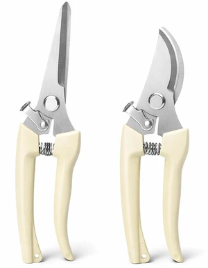 Pruning Shears,Ahoooot 2Pcs Pruning Shears for Gardening,Professional Garden Shears for Flowers, Bonsai and Fruits Picking (1pc Straight & 1pc Curved) Pruning Shears,Ahoooot 2Pcs Pruning Shears for Gardening,Professional Garden Shears for Flowers, Bonsai and Fruits Picking (1pc Straight & 1pc Curved)