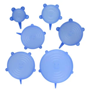 Gadgetime USA - Silicone Stretch Lids - Bowl Covers - Reusable Food Storage - Microwave Safe Silicone Lids - Food, Can Covers - Kitchen Gadgets - Dishwasher Safe Elastic - Pack of 6 Gadgetime USA - Silicone Stretch Lids - Bowl Covers - Reusable Food Storage - Microwave Safe Silicone Lids - Food, Can Covers - Kitchen Gadgets - Dishwasher Safe Elastic - Pack of 6