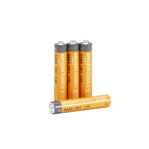 Amazon Basics 4-Pack AAAA Alkaline Batteries, 1.5 Volt, 3-Year Shelf Life Amazon Basics 4-Pack AAAA Alkaline Batteries, 1.5 Volt, 3-Year Shelf Life
