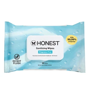 The Honest Company Sanitizing Wipes, Fragrance-Free, Antibacterial, 50ct The Honest Company Sanitizing Wipes, Fragrance-Free, Antibacterial, 50ct