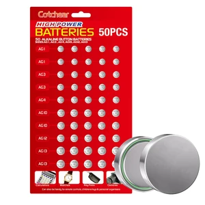 50pcs Alkaline Cell Batteries Assorted 1.5 Volt AG1/LR621 AG3/LR41 AG4/LR626 AG10/LR1130 AG12/LR43 AG13/LR44 Coin Batteries Set 0% Mercury 50pcs Alkaline Cell Batteries Assorted 1.5 Volt AG1/LR621 AG3/LR41 AG4/LR626 AG10/LR1130 AG12/LR43 AG13/LR44 Coin Batteries Set 0% Mercury