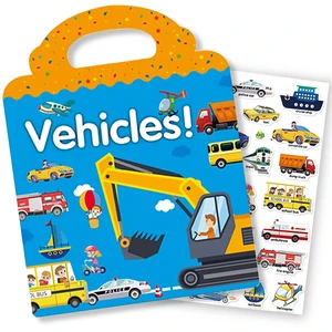 Reusable Sticker Book for Kids, Vehicles Truck Stickers Educational Learning Toys Travel Stickers Activity Books for Toddler Girls Boys Age 3+ Birthday Gifts Reusable Sticker Book for Kids, Vehicles Truck Stickers Educational Learning Toys Travel Stickers Activity Books for Toddler Girls Boys Age 3+ Birthday Gifts