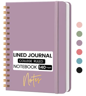 Lined Spiral Journal Notebook, A5 College Ruled Notebook for Note-Taking Lined Spiral Journal Notebook, A5 College Ruled Notebook for Note-Taking
