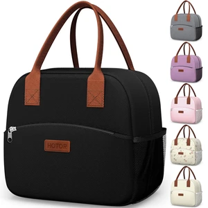 HOTOR Lunch Bag Women Men Insulated Lunch Box Black 10L HOTOR Lunch Bag Women Men Insulated Lunch Box Black 10L