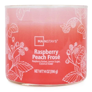 Mainstays 3-Wick Ombre Wrap Raspberry Peach Scented Candle, 14 oz Mainstays 3-Wick Ombre Wrap Raspberry Peach Scented Candle, 14 oz