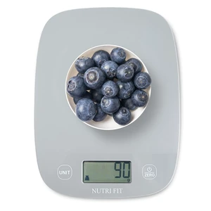 NUTRI FIT 11lb Food Scale Kitchen Scales Digital Weight Grams & Ounces Grey NUTRI FIT 11lb Food Scale Kitchen Scales Digital Weight Grams & Ounces Grey