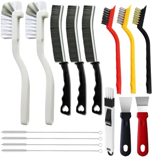15Pcs Crevice Cleaning Brush Set, Hard Bristle Scrub Brushes Tools for Deep Cleaning Gap,Window Groove Cleaning Brush for Sliding Door Sill Tile Lines Shutter Corner Sink Teapot Bottle (1 Set) 15Pcs Crevice Cleaning Brush Set, Hard Bristle Scrub Brushes Tools for Deep Cleaning Gap,Window Groove Cleaning Brush for Sliding Door Sill Tile Lines Shutter Corner Sink Teapot Bottle (1 Set)