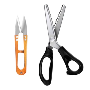 HAALII Shears Comfort Grips Crafts Zig Zag Cut Sewing Scissors, Professional Handheld Dressmaking, Pinking Shears, Zig Zag Craft Scissors Decorative Edge, Pinking Shears for Fabric Cutting HAALII Shears Comfort Grips Crafts Zig Zag Cut Sewing Scissors, Professional Handheld Dressmaking, Pinking Shears, Zig Zag Craft Scissors Decorative Edge, Pinking Shears for Fabric Cutting