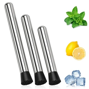 Muddler for Cocktails, 4 Pack Cocktail Muddler, Stainless Steel Muddler Muddler for Cocktails, 4 Pack Cocktail Muddler, Stainless Steel Muddler