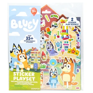 Horizon Group USA Bluey Sticker Playset, 2 Sticker Play Scenes, 35+ Reusable Puffy Bluey Repositionable Stickers for Kids, Perfect for Travel, Screen-Free Fun Horizon Group USA Bluey Sticker Playset, 2 Sticker Play Scenes, 35+ Reusable Puffy Bluey Repositionable Stickers for Kids, Perfect for Travel, Screen-Free Fun