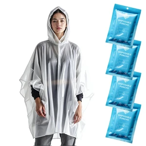 ZENO Disposable Rain Ponchos for Adults - Clear with Hood, Compact Emergency Ponchos for Hiking, Camping, Travel ZENO Disposable Rain Ponchos for Adults - Clear with Hood, Compact Emergency Ponchos for Hiking, Camping, Travel