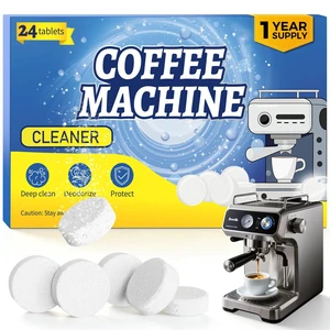 24 Coffee Maker Cleaner Descaler Tablets for Coffee Pot & Coffee Machine 24 Coffee Maker Cleaner Descaler Tablets for Coffee Pot & Coffee Machine