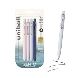 uniball Zento Gel Pens, Black Ink, 0.7mm Medium Point, 4 Count uniball Zento Gel Pens, Black Ink, 0.7mm Medium Point, 4 Count