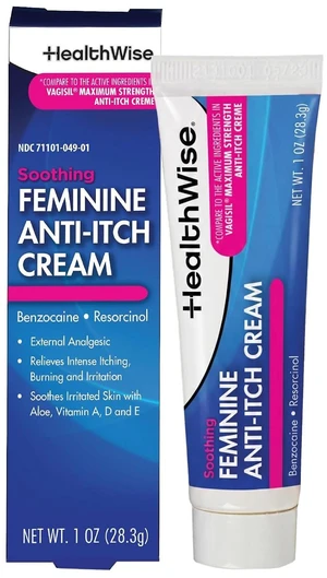 HealthWise Feminine Anti-Itch Cream 1oz HealthWise Feminine Anti-Itch Cream 1oz