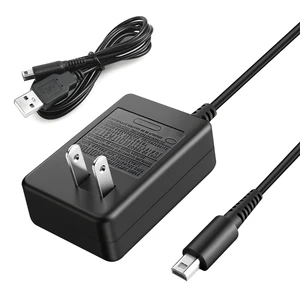 3DS Charger AC Wall Adapter Compatible with 3DS XL, DSi XL, New 3DS & 2DS - Universal 100-240V Replacement Power Cord for Handheld Console (Black) 3DS Charger AC Wall Adapter Compatible with 3DS XL, DSi XL, New 3DS & 2DS - Universal 100-240V Replacement Power Cord for Handheld Console (Black)
