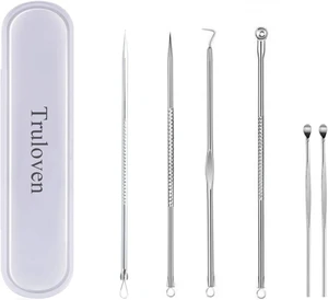 6PCS Stainless Steel Blackhead Remover Pimple Extractor Facial Cleaning Tool Kit 6PCS Stainless Steel Blackhead Remover Pimple Extractor Facial Cleaning Tool Kit