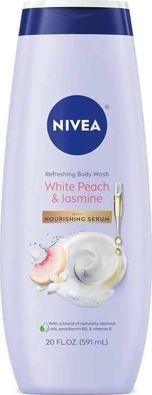 NIVEA Refreshing White Peach and Jasmine Body Wash, 20 FL OZ NIVEA Refreshing White Peach and Jasmine Body Wash, 20 FL OZ