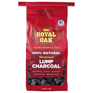 Royal Oak 100% All Natural Hardwood Lump Charcoal, 15.4 lbs Royal Oak 100% All Natural Hardwood Lump Charcoal, 15.4 lbs