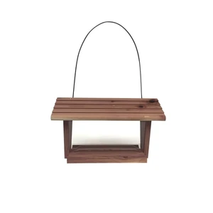 Pennington Red Cedar Natures Friend Hopper Bird Feeder, 3 lb Capacity Pennington Red Cedar Natures Friend Hopper Bird Feeder, 3 lb Capacity