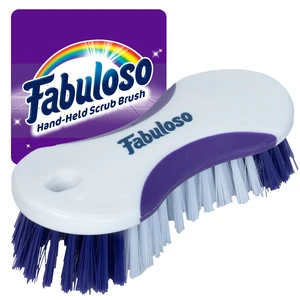 Fabuloso Compact Hand Scrub Brush, White and Purple, 6Inch Fabuloso Compact Hand Scrub Brush, White and Purple, 6Inch