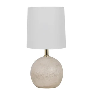 Mainstays 12.75 in White Ball Table Lamp with White Shade Mainstays 12.75 in White Ball Table Lamp with White Shade