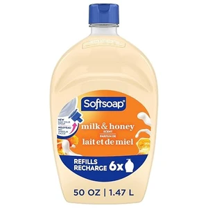 Softsoap Moisturizing Liquid Hand Soap, Milk & Honey Scent, 50 fl oz Refill Softsoap Moisturizing Liquid Hand Soap, Milk & Honey Scent, 50 fl oz Refill