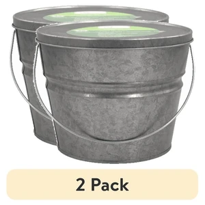 (2 pack) Mainstays Outdoor Citronella Candle, 24 oz Metal Bucket, 3 Cotton Wicks, Up to 40 Hours Burn Time (2 pack) Mainstays Outdoor Citronella Candle, 24 oz Metal Bucket, 3 Cotton Wicks, Up to 40 Hours Burn Time