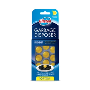 Glisten Garbage Disposer Freshener Lemon Scent Deodorizer 10 Capsules Glisten Garbage Disposer Freshener Lemon Scent Deodorizer 10 Capsules