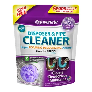 Rejuvenate Disposal Cleaner Pods 6 Count, Lavender Scented Rejuvenate Disposal Cleaner Pods 6 Count, Lavender Scented