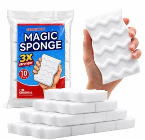 10 Pack 3X Density Magic Sponge Eraser for Kitchen & Bath Cleaning 10 Pack 3X Density Magic Sponge Eraser for Kitchen & Bath Cleaning