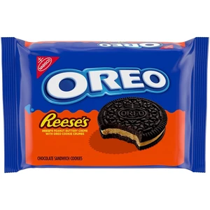 Oreo Reese's Peanut Buttery Creme Chocolate Sandwich Cookies, 12.35oz Oreo Reese's Peanut Buttery Creme Chocolate Sandwich Cookies, 12.35oz