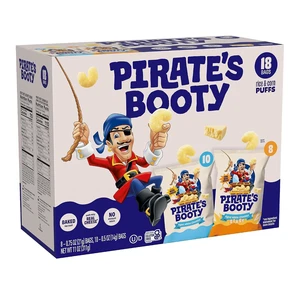 Pirate's Booty Assorted Aged White Cheddar Cheese Puffs, 11 oz, 18 Count Pirate's Booty Assorted Aged White Cheddar Cheese Puffs, 11 oz, 18 Count