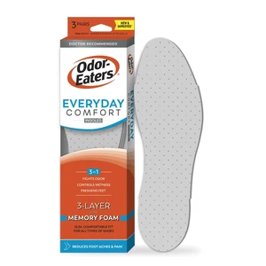 Odor-Eaters Everyday Comfort Insoles, Foot Odor Eliminating Insert, 3 Count Odor-Eaters Everyday Comfort Insoles, Foot Odor Eliminating Insert, 3 Count