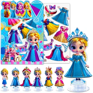 ZHOC Magnetic Dress Up Dolls for Girls, Princess Cute Magnet Dolls Dress Up Kits, Travel Game Car Road Trip Airplane Activity Toys Birthday for Toddler Girls Ages 3 4 5 6 7 8 ZHOC Magnetic Dress Up Dolls for Girls, Princess Cute Magnet Dolls Dress Up Kits, Travel Game Car Road Trip Airplane Activity Toys Birthday for Toddler Girls Ages 3 4 5 6 7 8