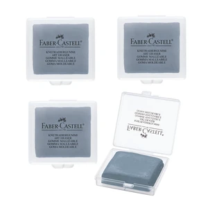 Faber-Castell Erasers - Drawing Art kneaded Erasers, Large Size Grey - 4 Pack Faber-Castell Erasers - Drawing Art kneaded Erasers, Large Size Grey - 4 Pack